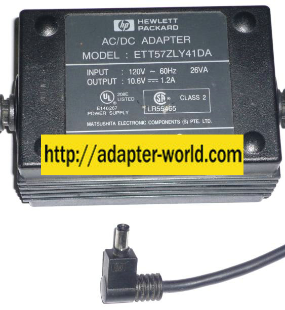 HP ETT57ZLY41DA AC ADAPTER 10.6V 1.2A POWER SUPPLY